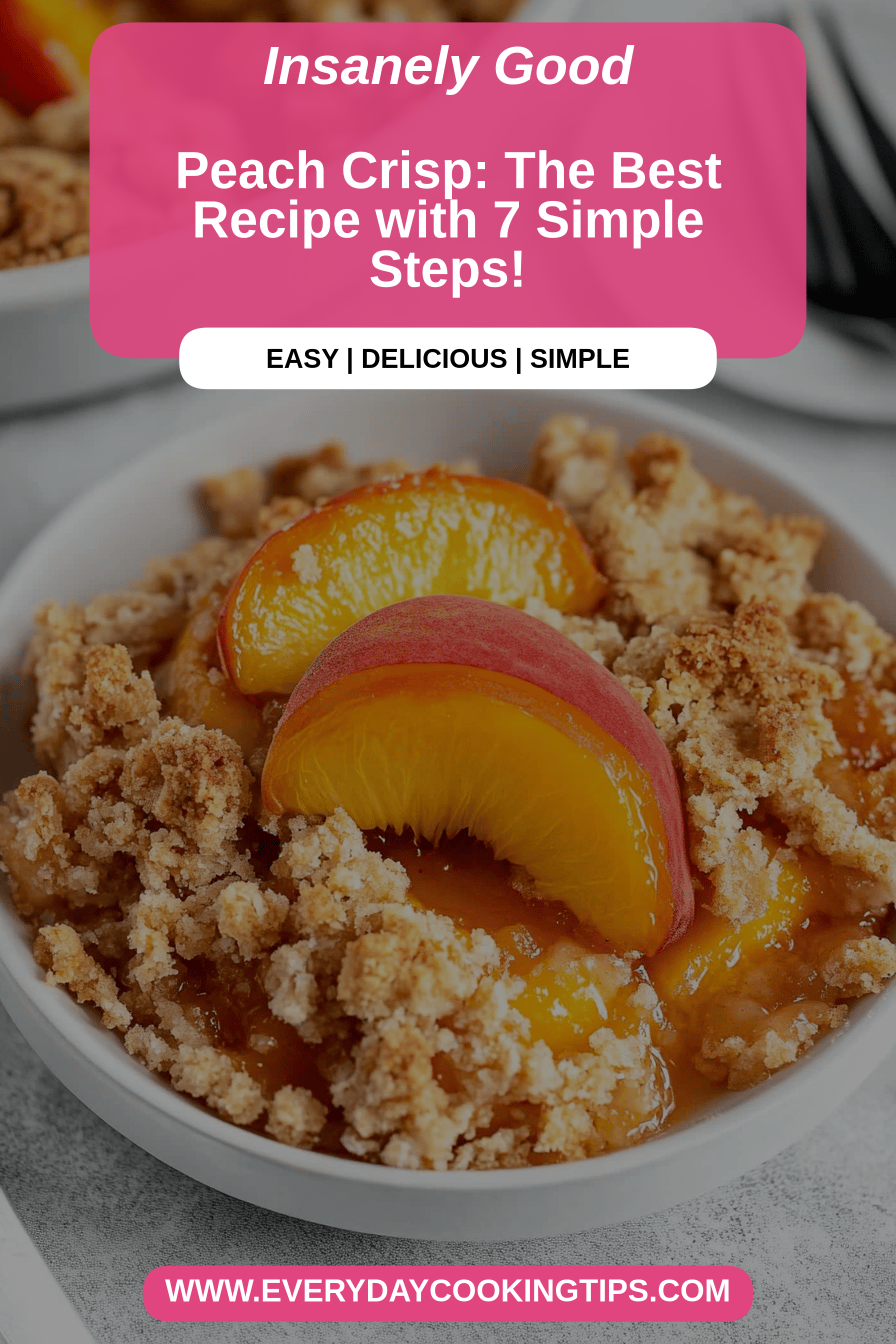 peach crisp final dish beautifully presented and ready to serve