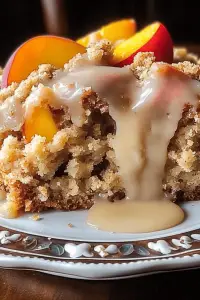 peach crumb cake