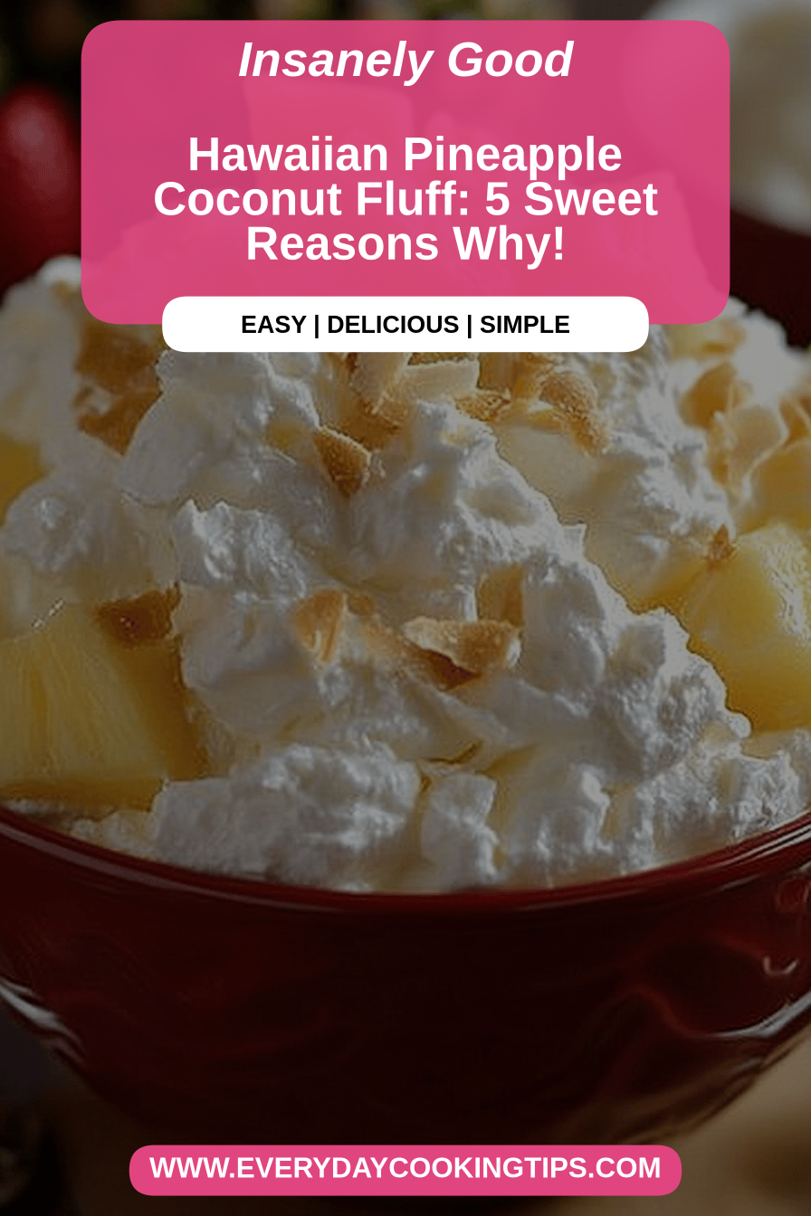 pineapple coconut fluff final dish beautifully presented and ready to serve