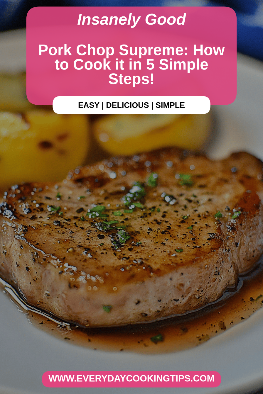 Crispy pan-fried pork chop recipe, golden brown and perfectly cooked, plated with a side of mashed potatoes and greens.