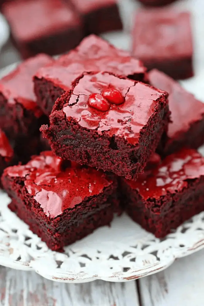 red velvet brownies