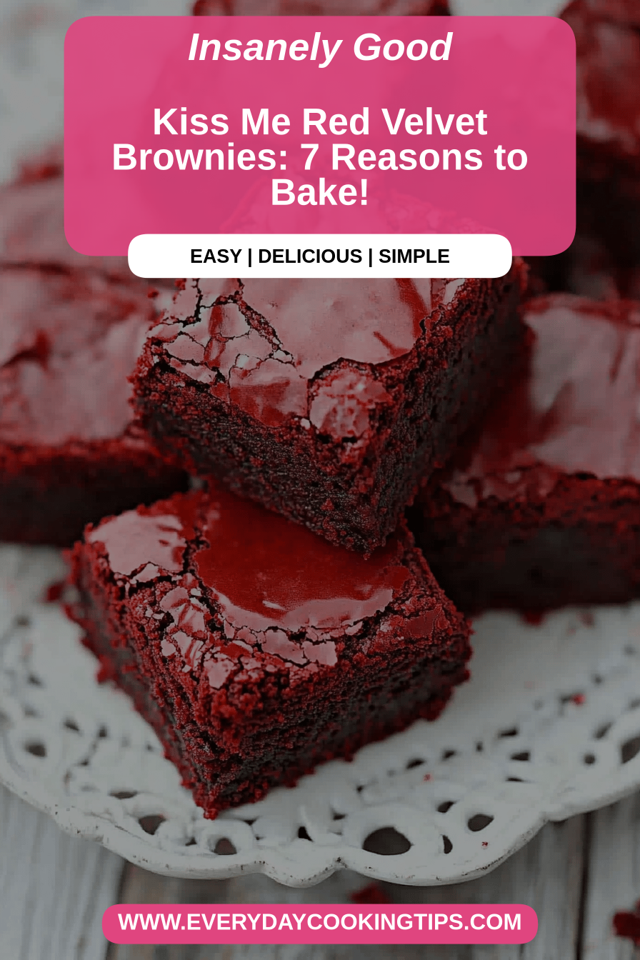 red velvet brownies final dish beautifully presented and ready to serve