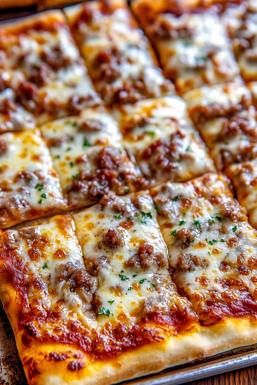 school cafeteria pizza