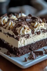 Brownie Refrigerator Cake