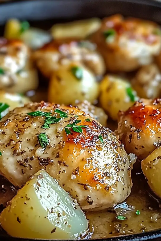 Garlic Parmesan Chicken Potatoes