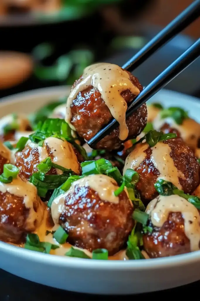 Korean BBQ Meatballs