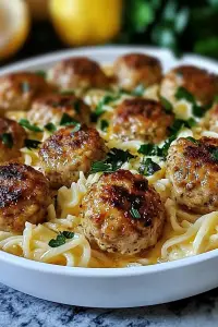Lemon Chicken Ricotta Meatballs
