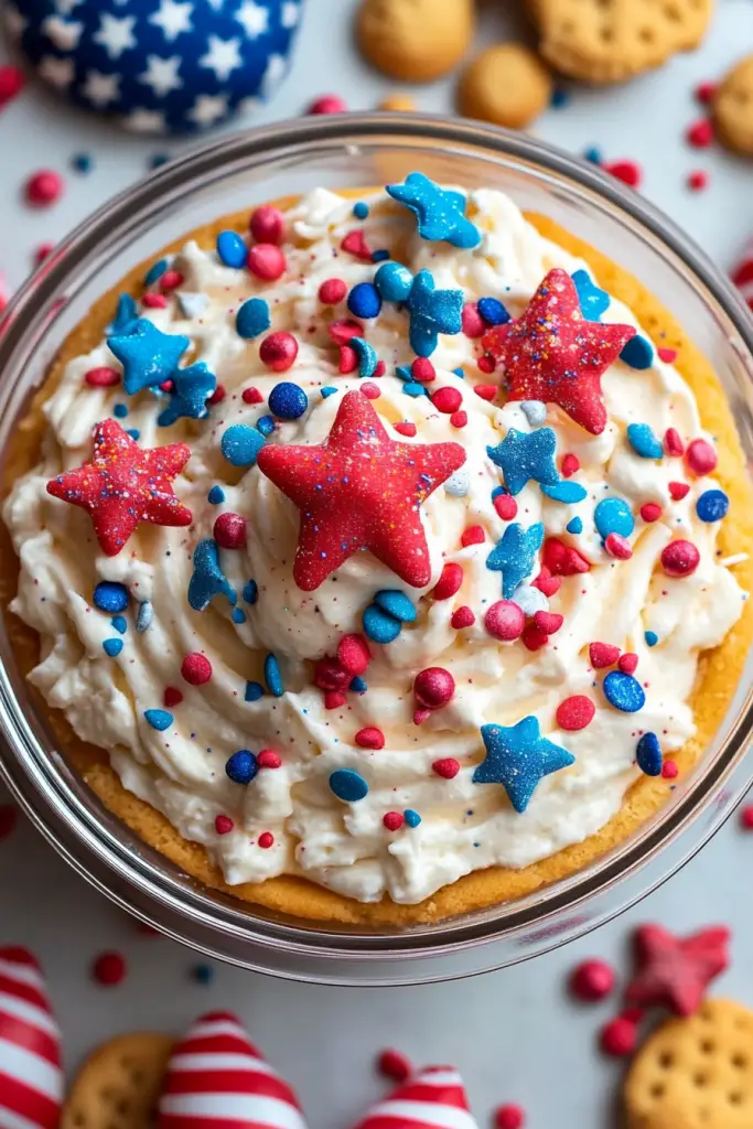 Red White Blue Funfetti Dip
