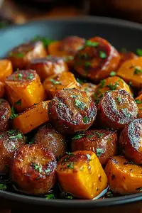 Sausage sweet potatoes