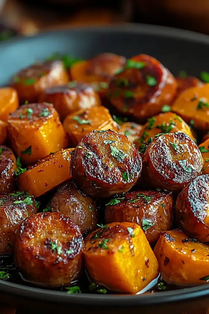 Sausage sweet potatoes