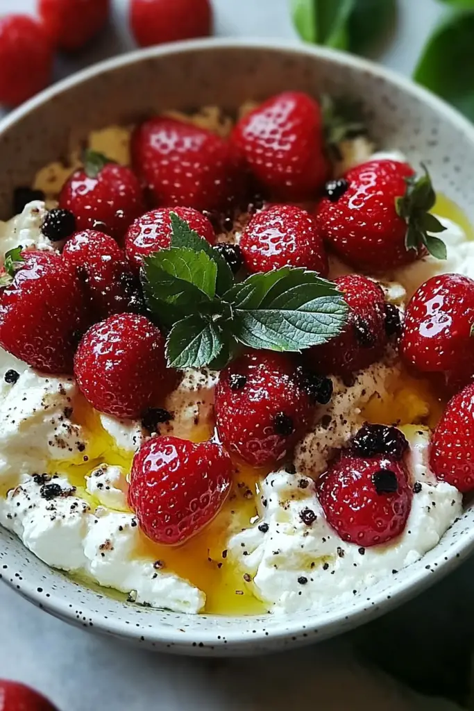 Whipped Feta Strawberries