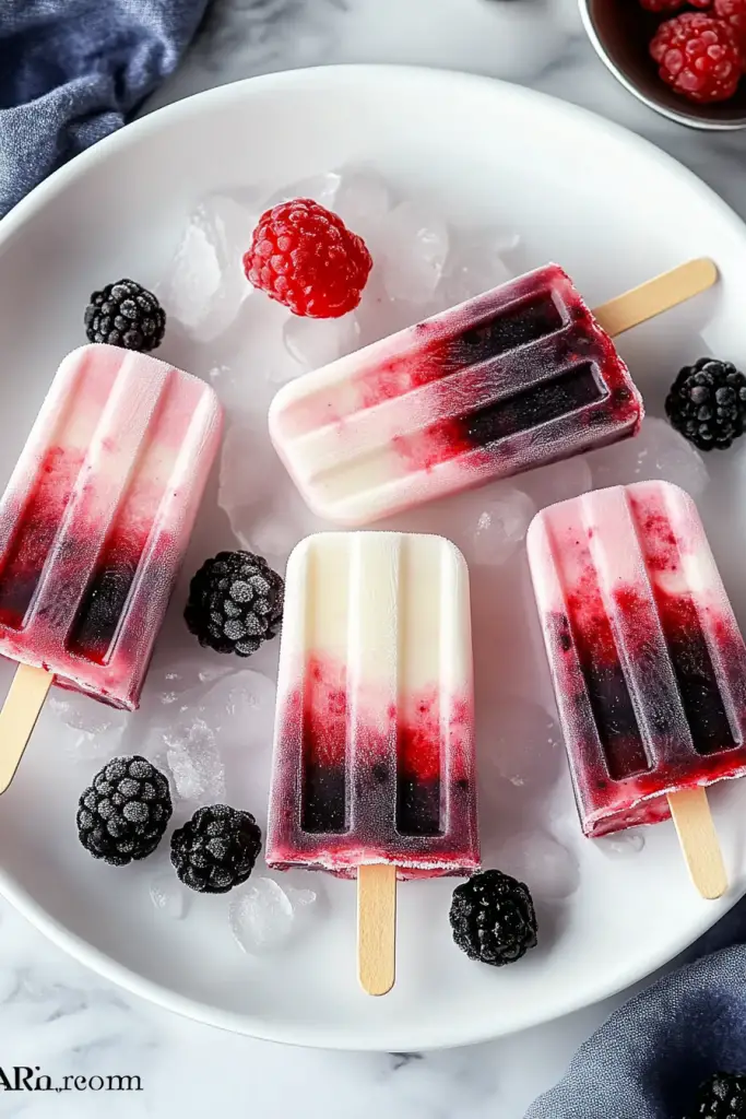 berry coconut rocket pops