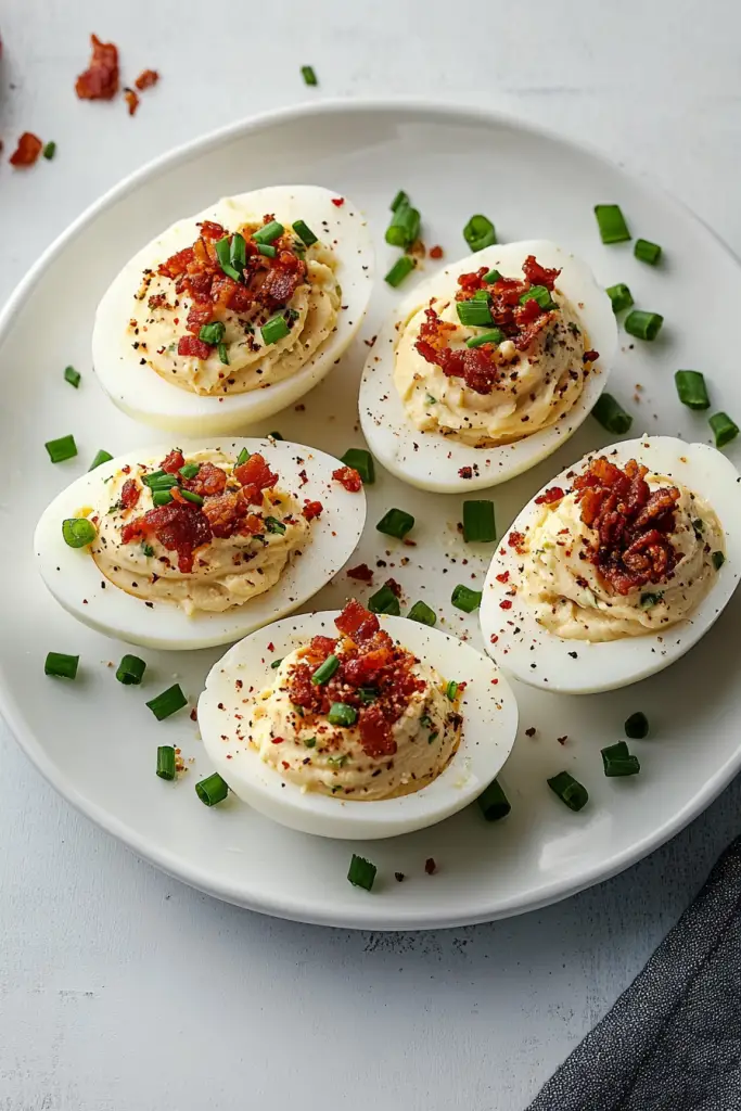 deviled eggs bacon