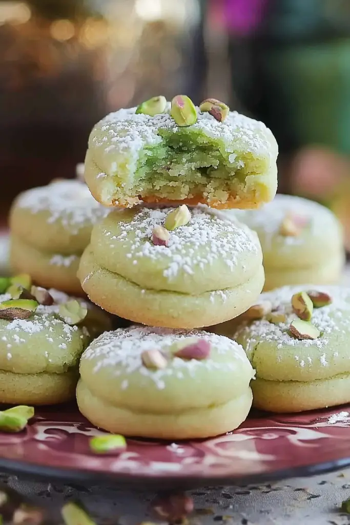pistachio wedding cookies