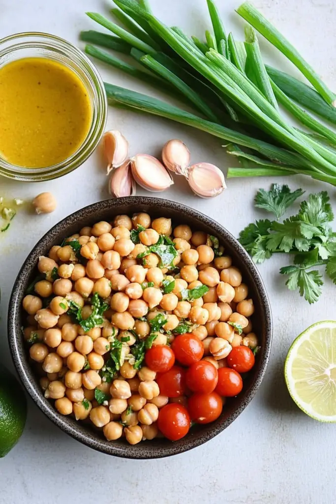 simple chickpea salad