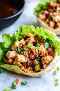 Asian chicken wraps