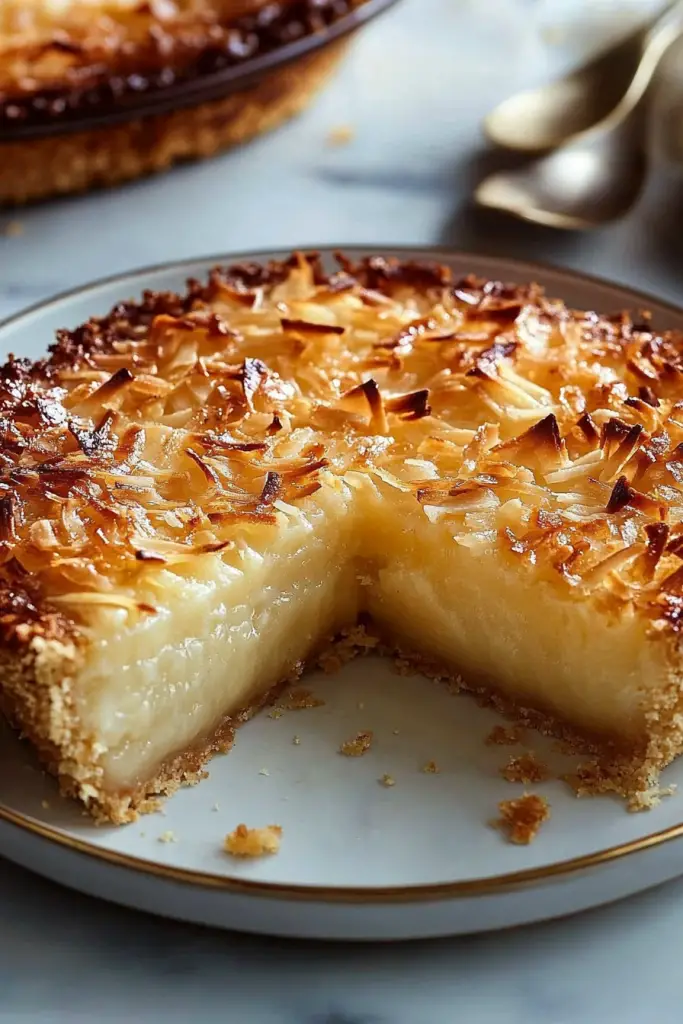 Crustless Coconut Pie