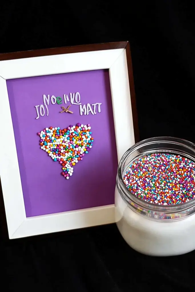 DIY Sprinkles Art