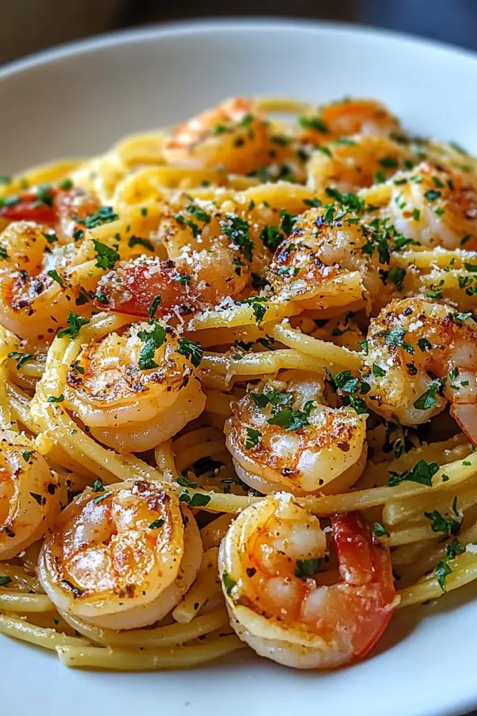 Garlic Butter Shrimp Pasta