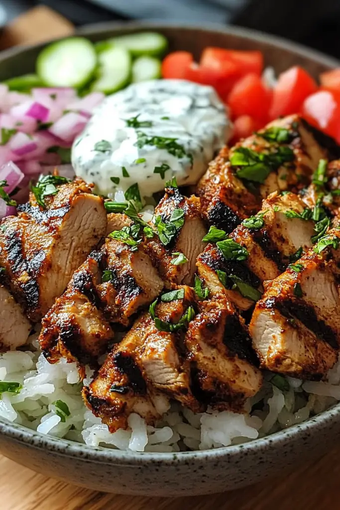 Grilled chicken shawarma