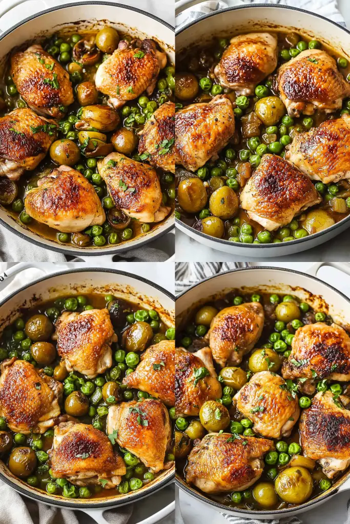 Mediterranean braised chicken