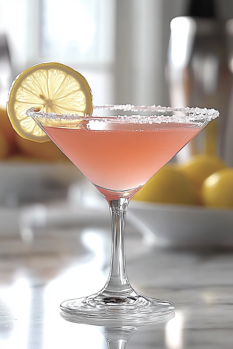 Pink Lemon Drop Martini