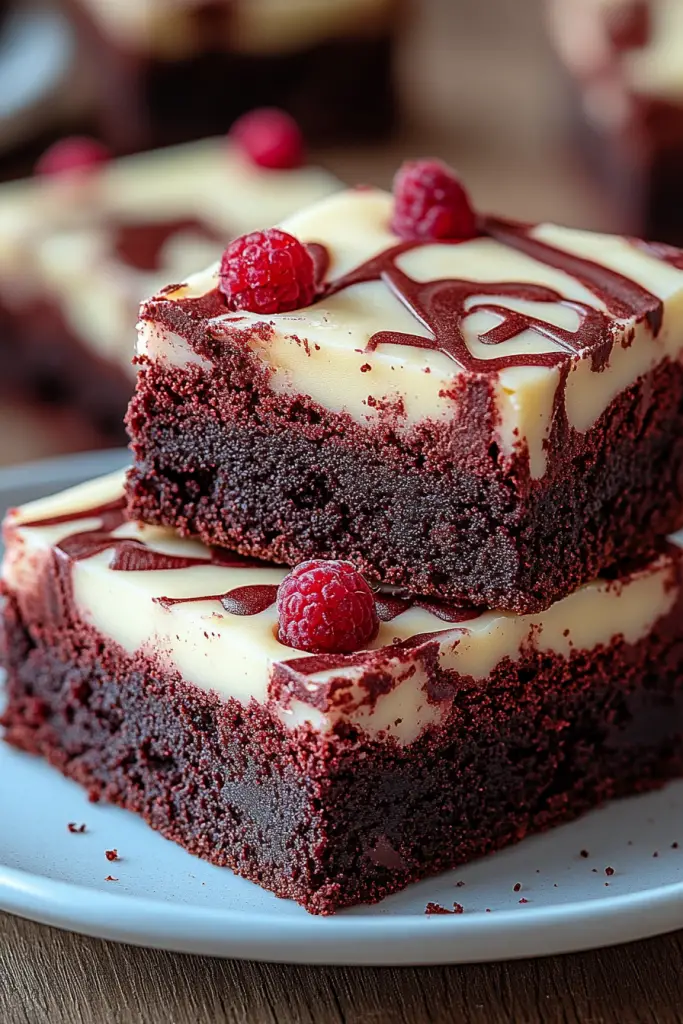 Red velvet brownies
