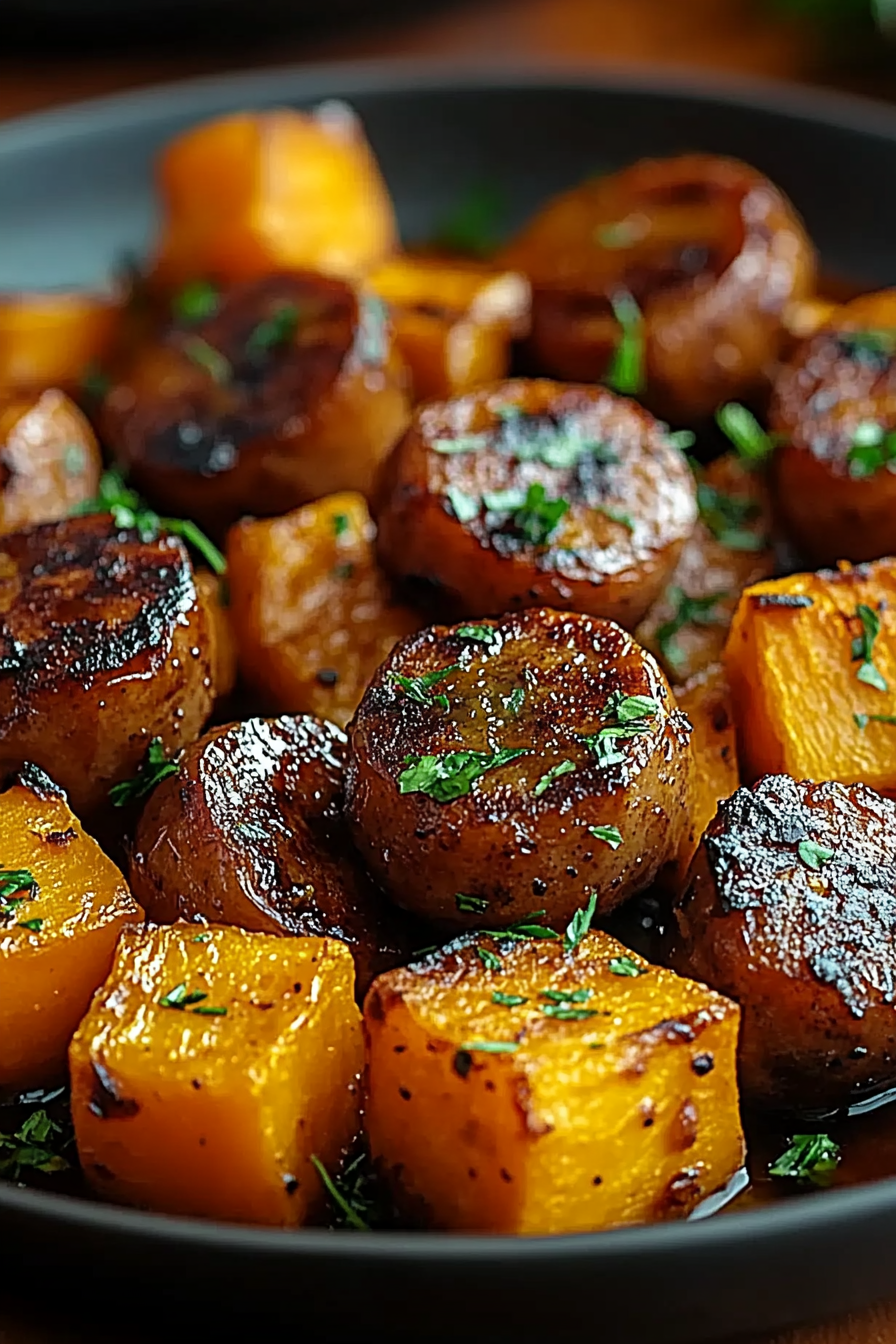 Sausage sweet potatoes