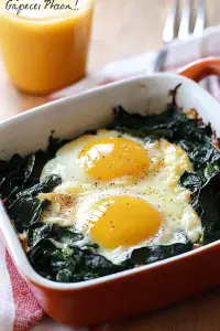 Spinach egg bake
