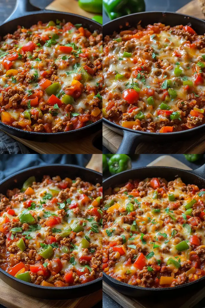 Unstuffed Pepper Skillet