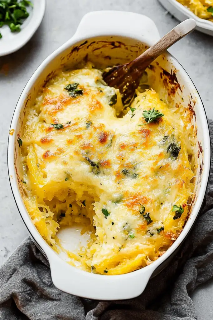 baked spaghetti squash cheese