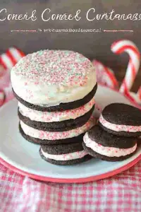 candy cane cream cookies