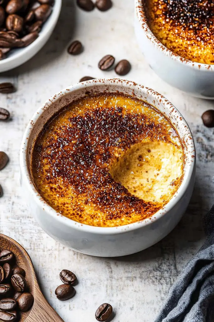 caramel coffee creme brulee
