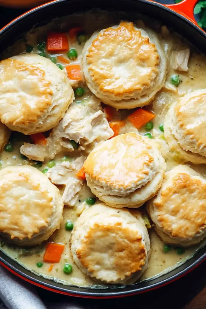 chicken pot pie biscuits