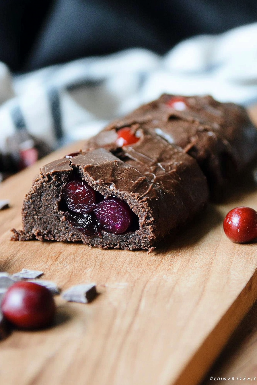 chocolate candied fruit cookies