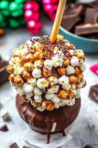 chocolate caramel popcorn balls