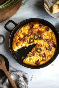 corn jalapeno frittata