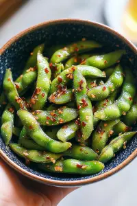 garlic edamame
