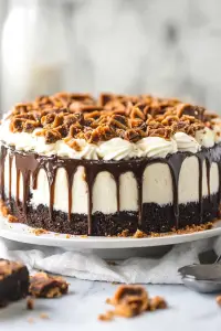 no bake Samoa cheesecake