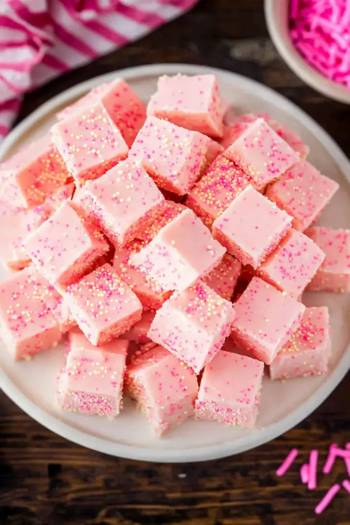 pink fudge recipe