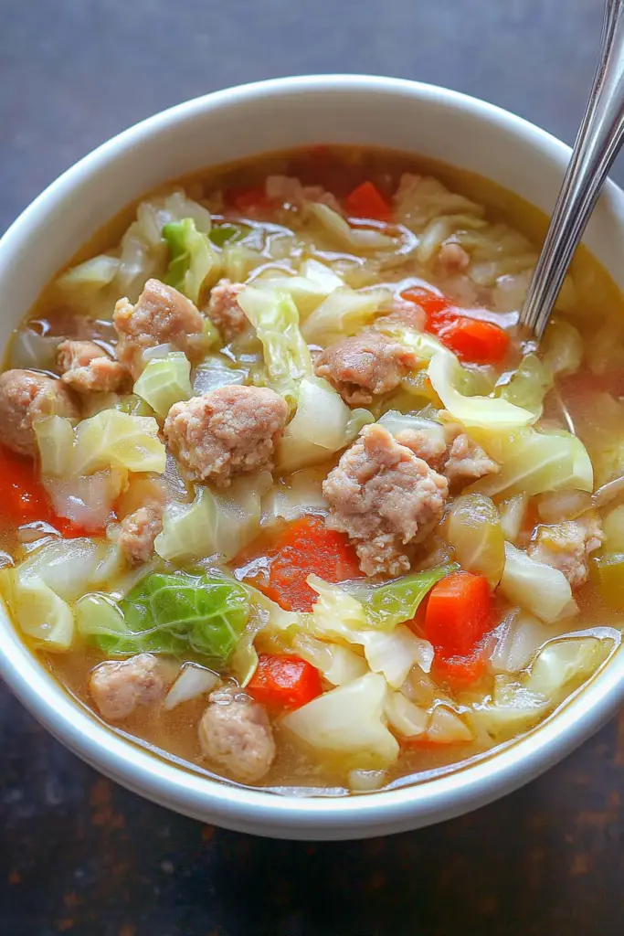 sausage cabbage soup