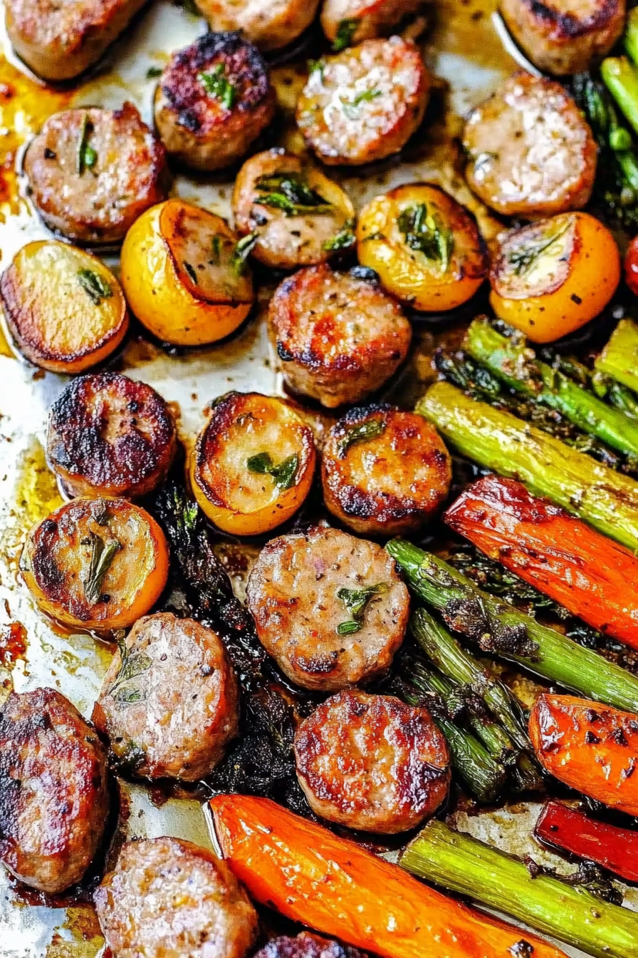 sausage veggie sheet pan
