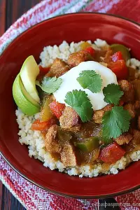 slow cooked pork chile stew