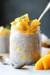 tropical chia pudding