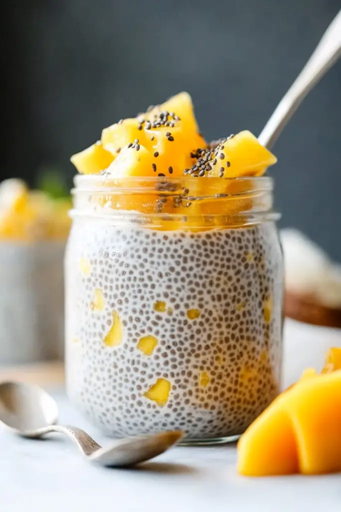 tropical chia pudding