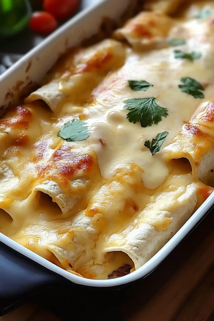 white chicken enchiladas