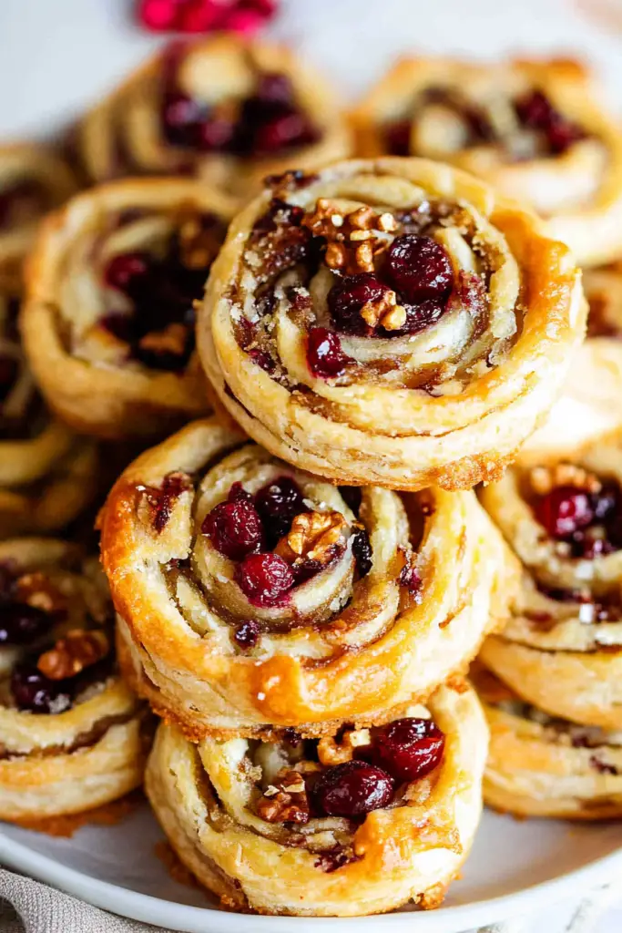 cranberry walnut pinwheels