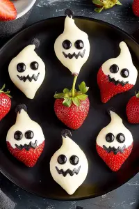 strawberry spooky treats
