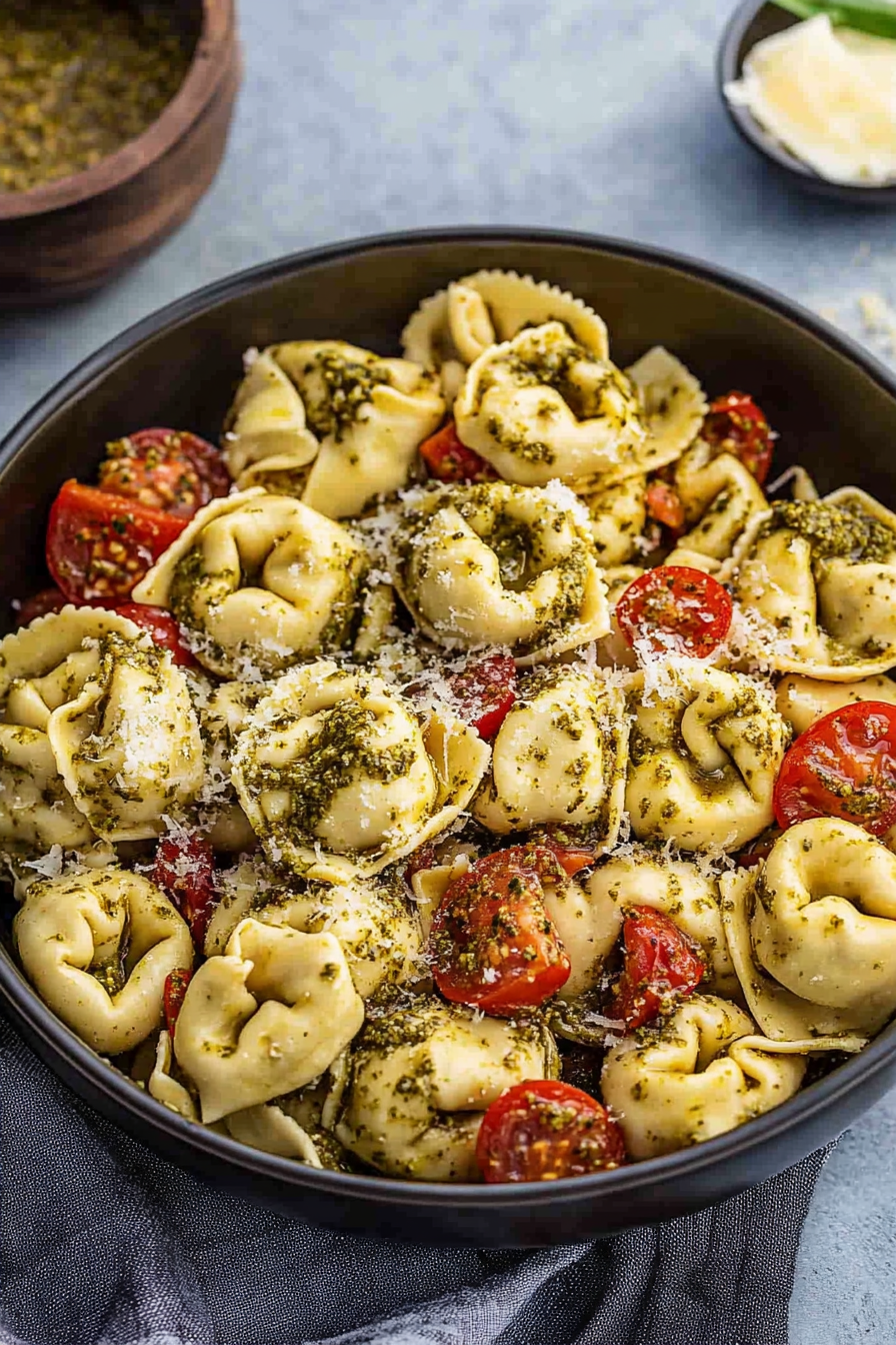 pesto tortellini salad