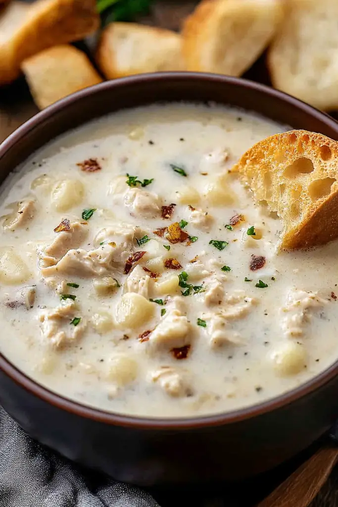 Garlic Parmesan Chicken Chowder